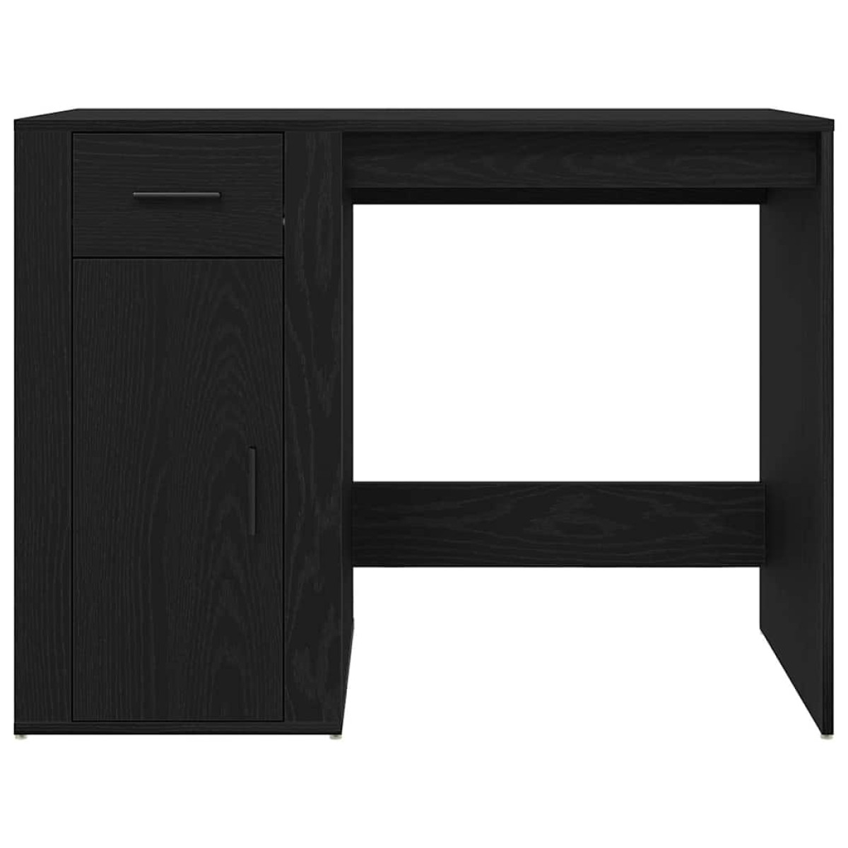 vidaXL Γραφείο Μαύρη Οξυά 100 x 49 x 74 εκ Επεξεργασμένο Ξύλο