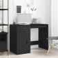 vidaXL Γραφείο Μαύρη Οξυά 100 x 49 x 74 εκ Επεξεργασμένο Ξύλο