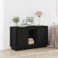 vidaXL Πλαϊνό γραφείο Μαύρη Οξυά 102 x 35 x 60 εκ Επεξεργασμένο Ξύλο