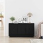 vidaXL Πλαϊνό γραφείο Μαύρη Οξυά 102 x 35 x 55 εκ. Επεξεργασμένο Ξύλο