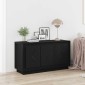vidaXL Πλαϊνό γραφείο Μαύρη Οξυά 102 x 35 x 55 εκ. Επεξεργασμένο Ξύλο