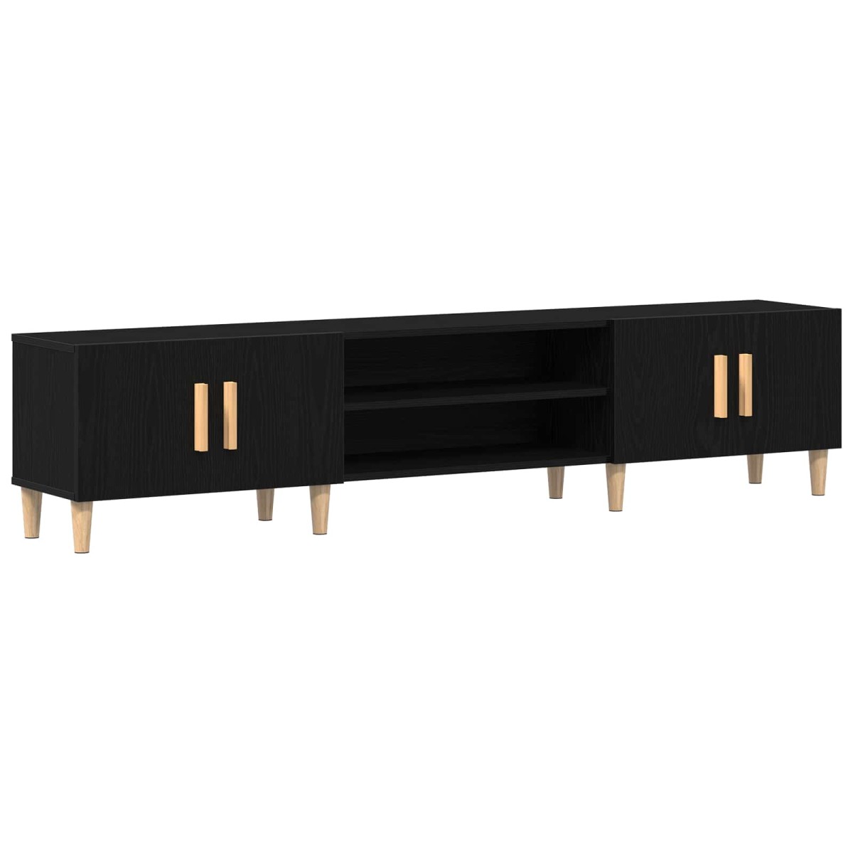 vidaXL Ντουλάπι TV 180 x 31,5 x 40 εκ. Μαύρη Οξυά Επεξεργασμένο Ξύλο