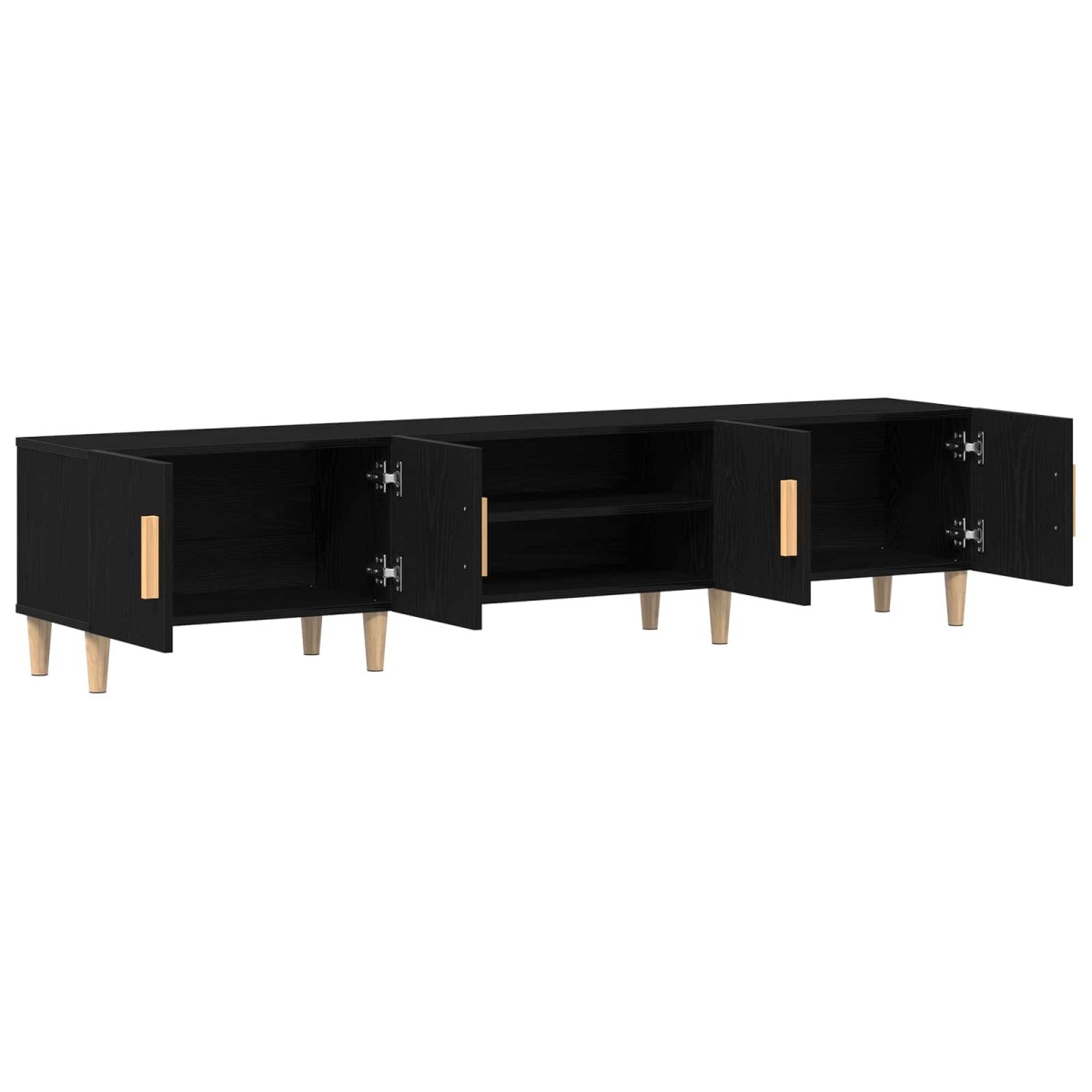 vidaXL Ντουλάπι TV 180 x 31,5 x 40 εκ. Μαύρη Οξυά Επεξεργασμένο Ξύλο
