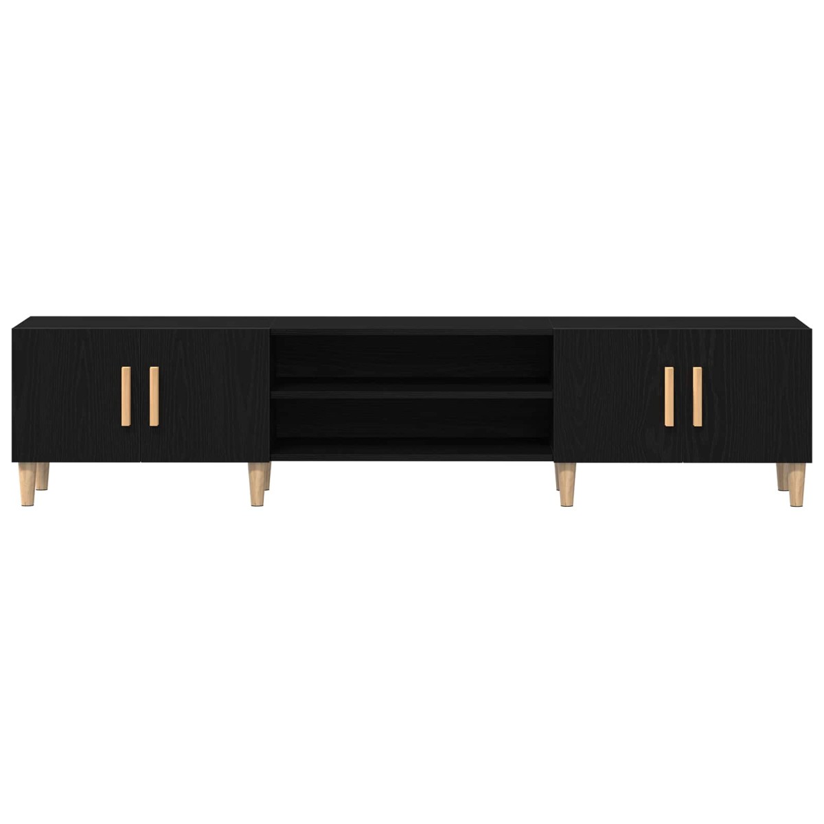 vidaXL Ντουλάπι TV 180 x 31,5 x 40 εκ. Μαύρη Οξυά Επεξεργασμένο Ξύλο