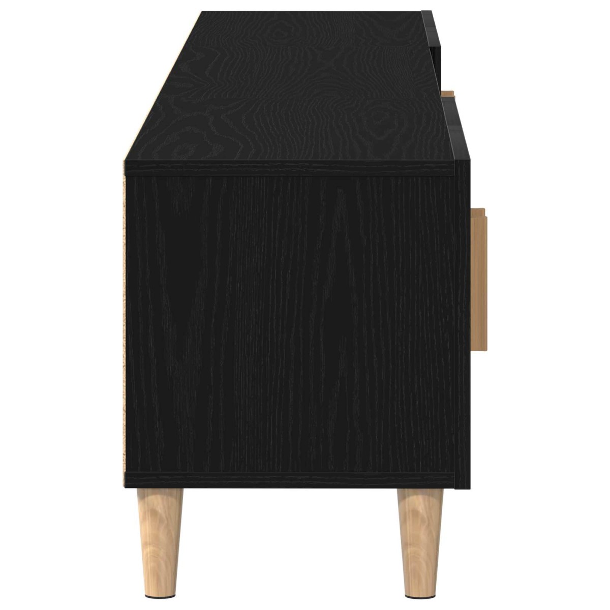 vidaXL Ντουλάπι TV 180 x 31,5 x 40 εκ. Μαύρη Οξυά Επεξεργασμένο Ξύλο