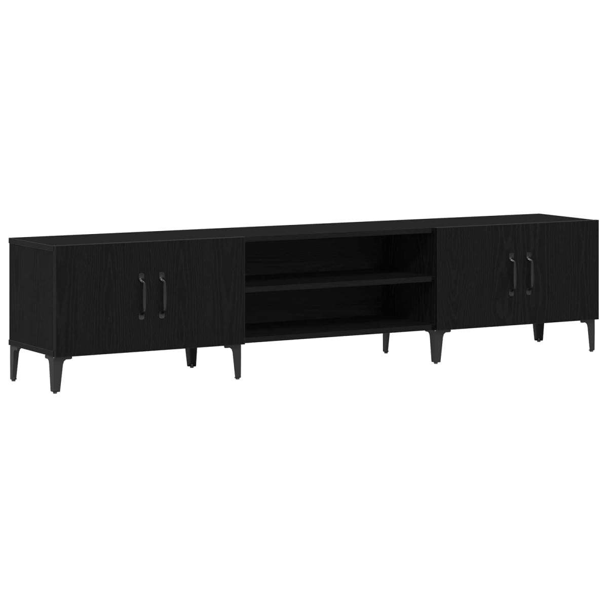 vidaXL Ντουλάπι TV 180 x 31,5 x 40 εκ. Μαύρη Οξυά Επεξεργασμένο Ξύλο