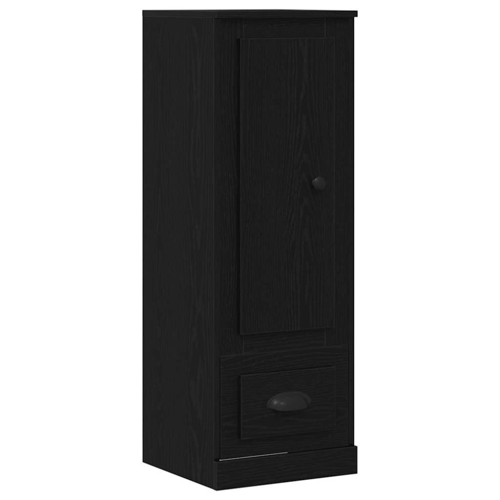 vidaXL Highboard Μαύρη Οξυά 36 x 35.5 x 103.5 εκ. Επεξεργασμένο Ξύλο