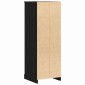 vidaXL Highboard Μαύρη Οξυά 36 x 35.5 x 103.5 εκ. Επεξεργασμένο Ξύλο