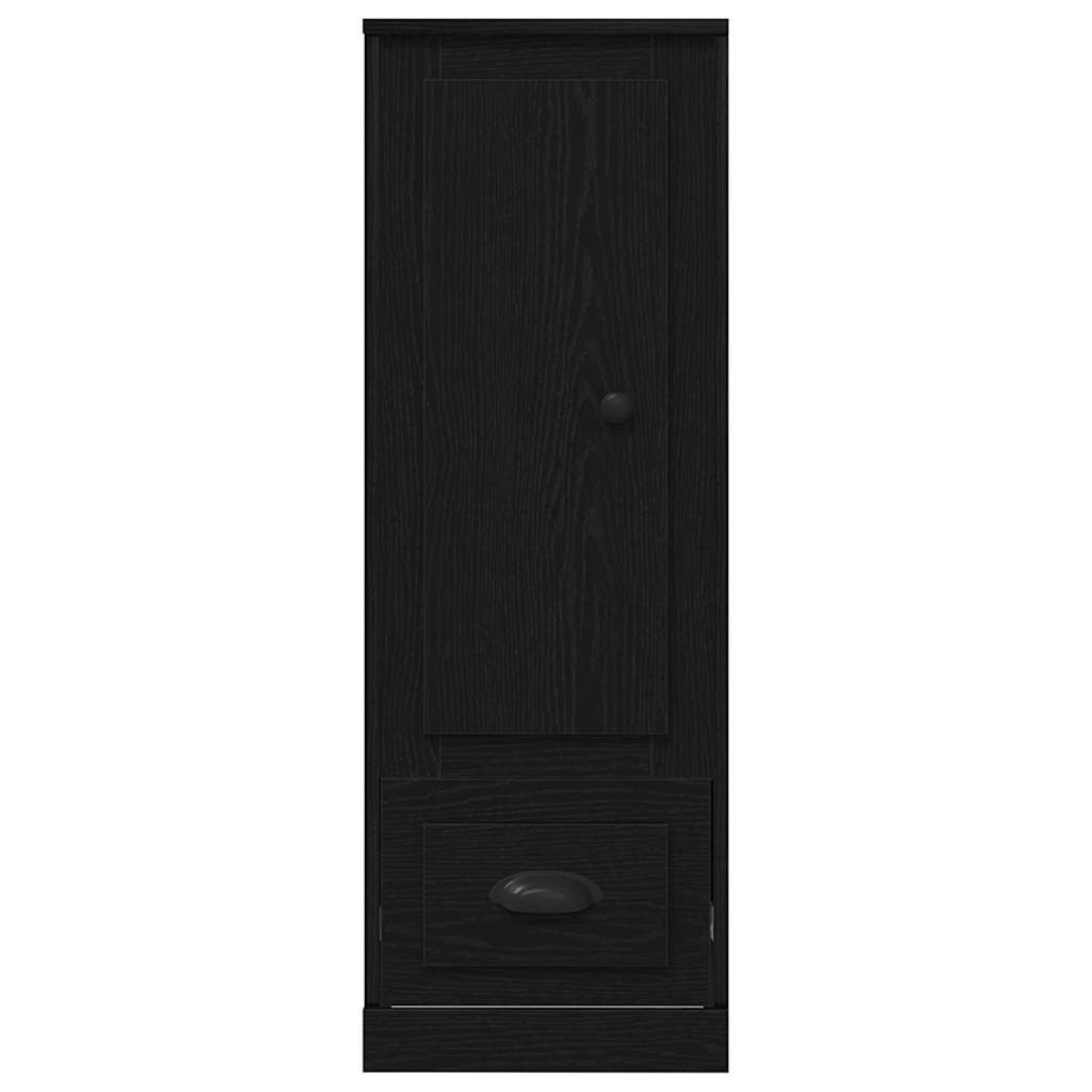 vidaXL Highboard Μαύρη Οξυά 36 x 35.5 x 103.5 εκ. Επεξεργασμένο Ξύλο
