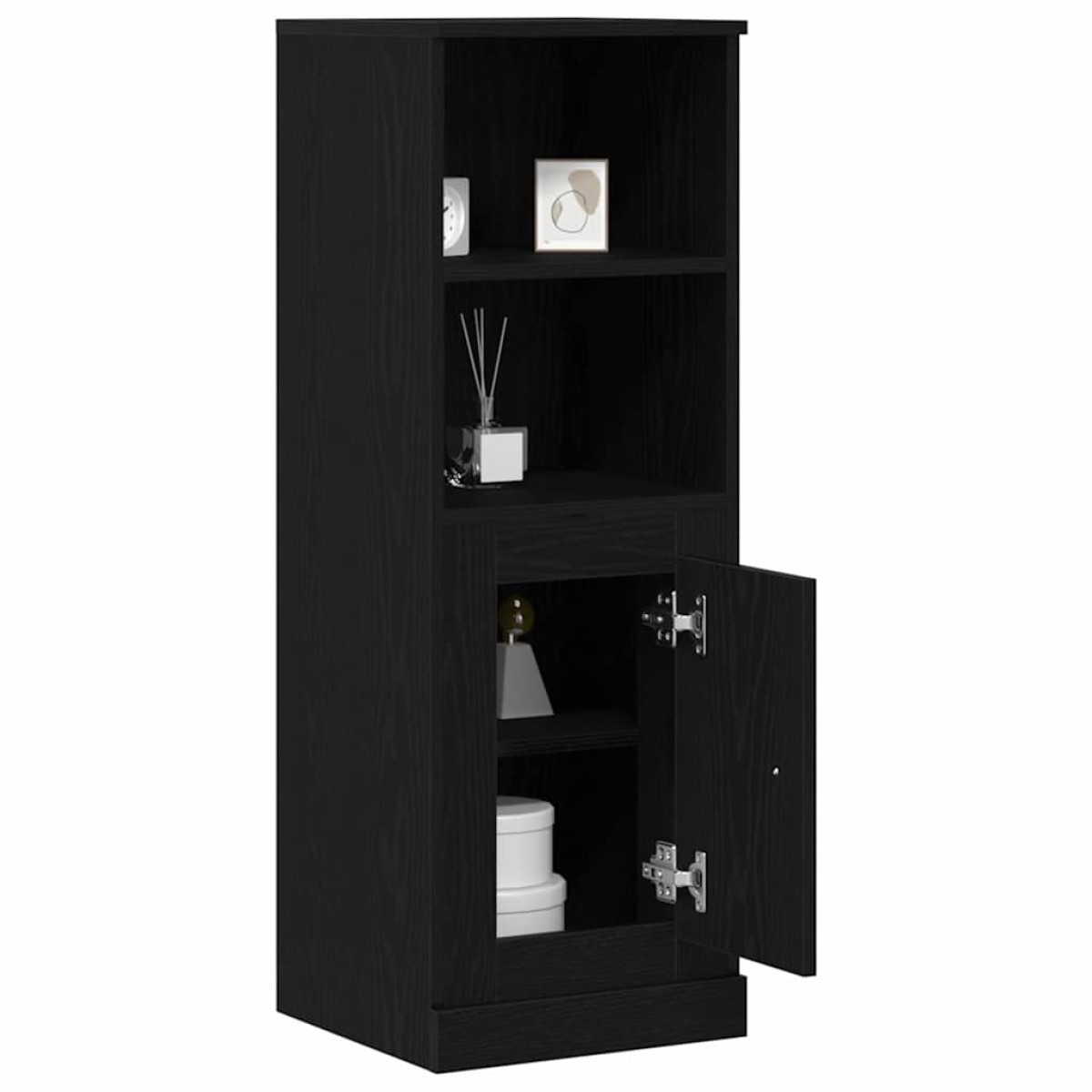 vidaXL Μπουφές Μαύρη Οξυά 36 x 35.5 x 103.5 εκ Επεξεργασμένο Ξύλο