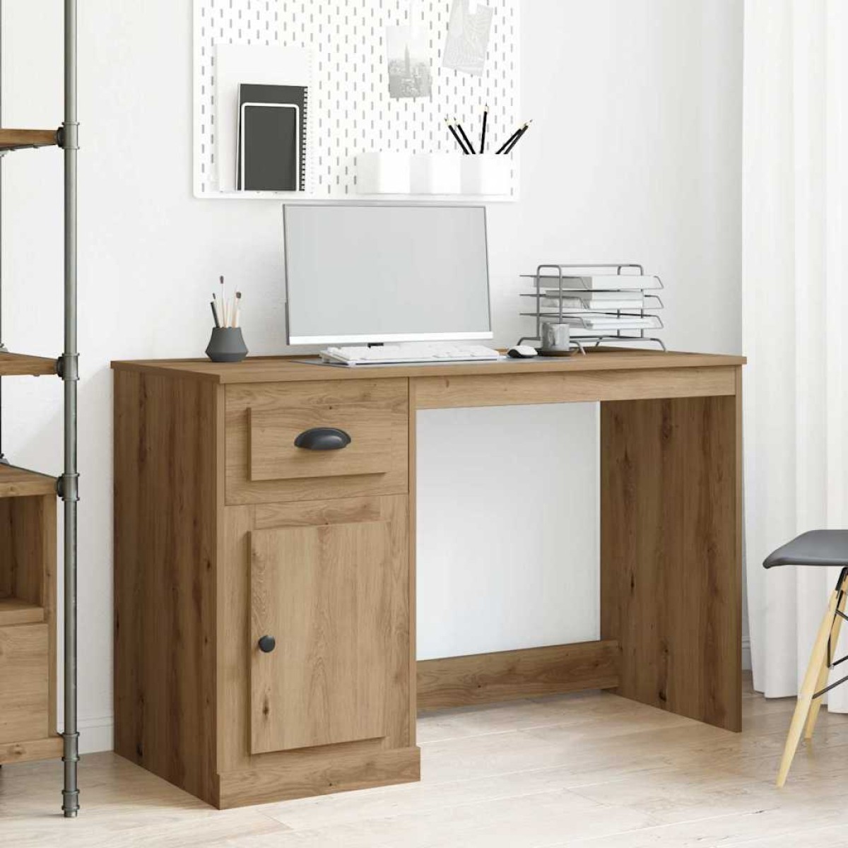 vidaXL Γραφείο Artisan Oak 50 x 115 x 75 εκ. Επεξεργασμένο Ξύλο