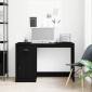 vidaXL Γραφείο Μαύρη Οξυά 50 x 115 x 75 εκ. Επεξεργασμένο Ξύλο