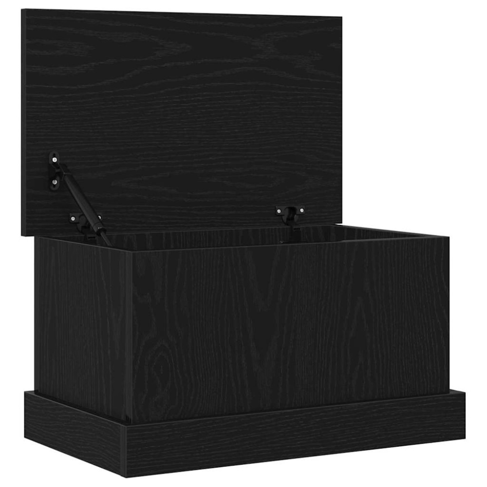 vidaXL Κουτί αποθήκευσης Μαύρη δρυς 50 x 30 x 28 cm Επεξεργασμένο Ξύλο