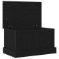 vidaXL Κουτί αποθήκευσης Μαύρη δρυς 50 x 30 x 28 cm Επεξεργασμένο Ξύλο