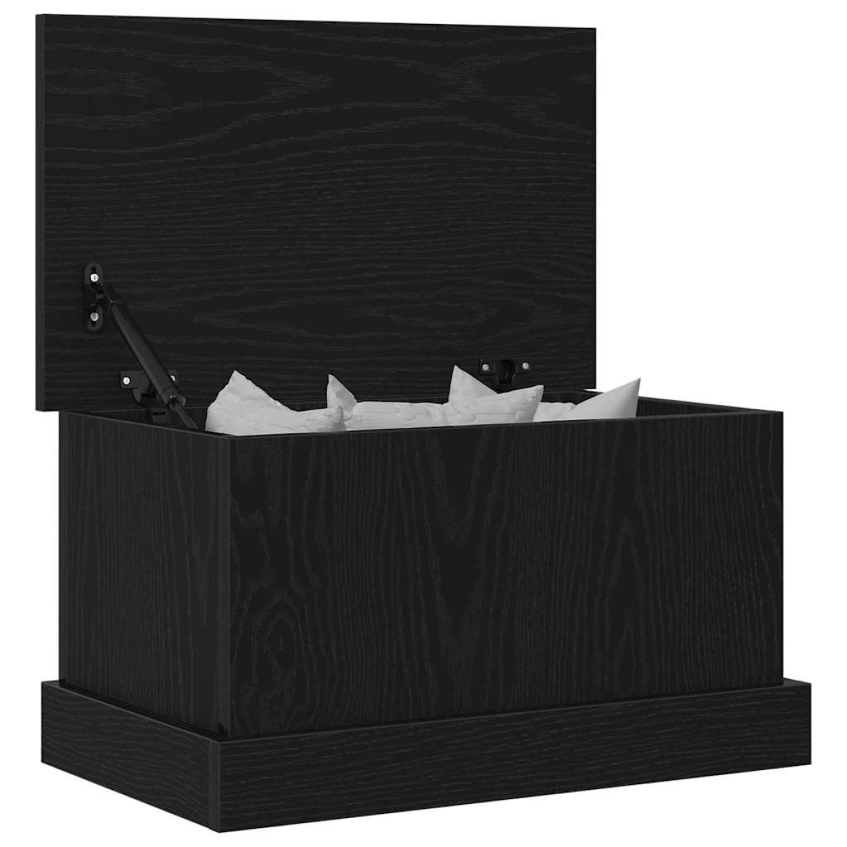 vidaXL Κουτί αποθήκευσης Μαύρη δρυς 50 x 30 x 28 cm Επεξεργασμένο Ξύλο