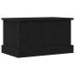 vidaXL Κουτί αποθήκευσης Μαύρη δρυς 50 x 30 x 28 cm Επεξεργασμένο Ξύλο