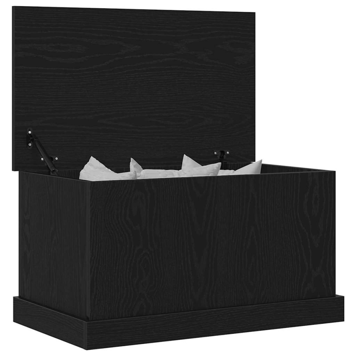 vidaXL Κουτί αποθήκευσης Μαύρη δρυς 70 x 40 x 38 cm Επεξεργασμένο Ξύλο