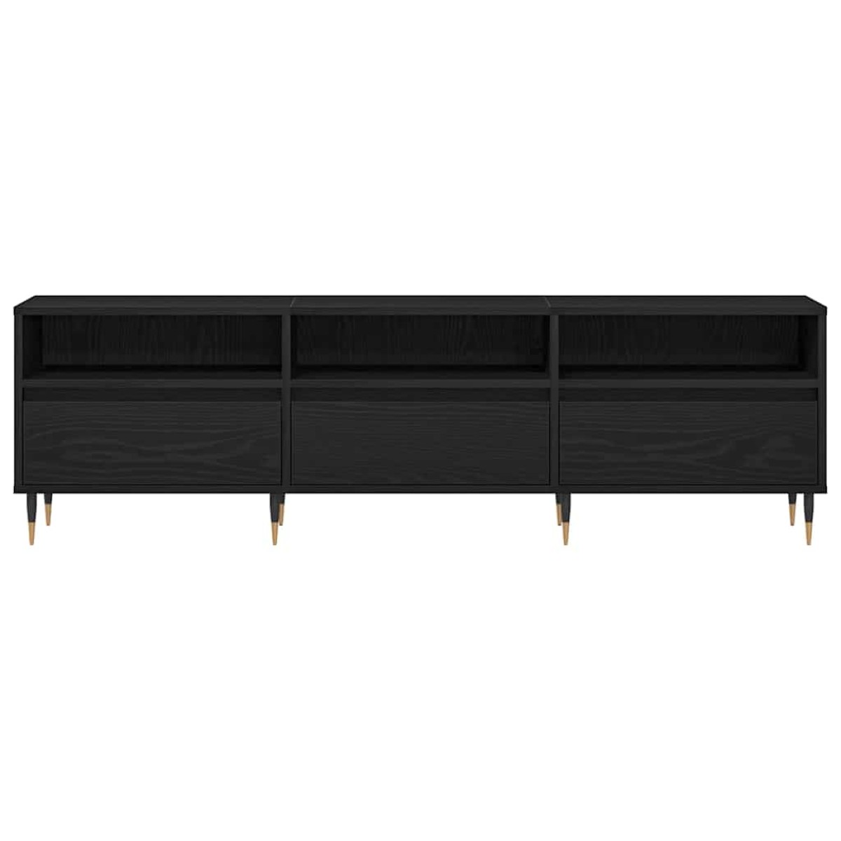 vidaXL Ντουλάπι TV 150 x 30 x 44,5 εκ. Μαύρη Οξυά Επεξεργασμένο Ξύλο