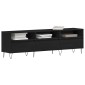 vidaXL Ντουλάπι TV 150 x 30 x 44,5 εκ. Μαύρη Οξυά Επεξεργασμένο Ξύλο