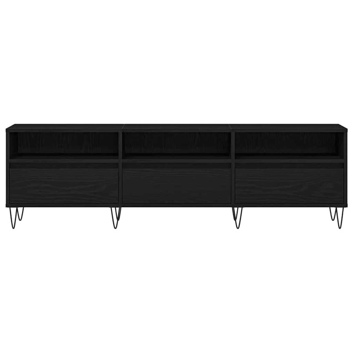 vidaXL Ντουλάπι TV 150 x 30 x 44,5 εκ. Μαύρη Οξυά Επεξεργασμένο Ξύλο