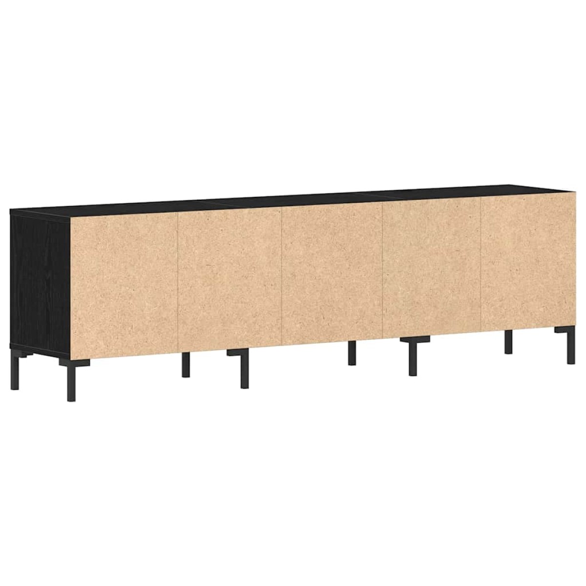 vidaXL Ντουλάπι TV 150 x 30 x 44,5 εκ. Μαύρη Οξυά Επεξεργασμένο Ξύλο