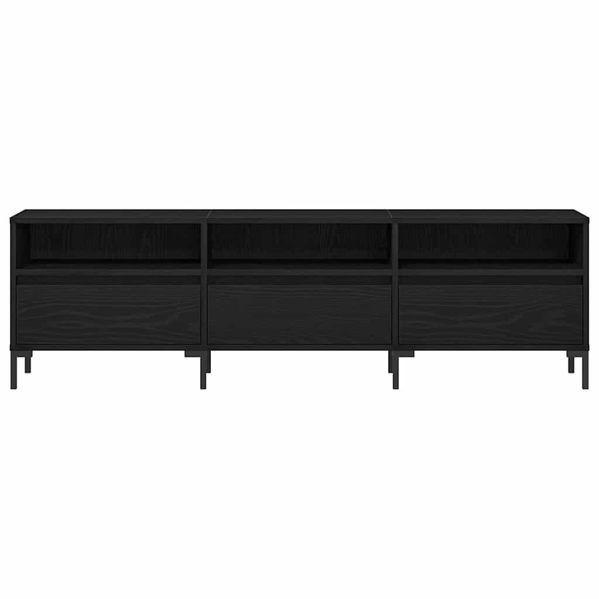 vidaXL Ντουλάπι TV 150 x 30 x 44,5 εκ. Μαύρη Οξυά Επεξεργασμένο Ξύλο