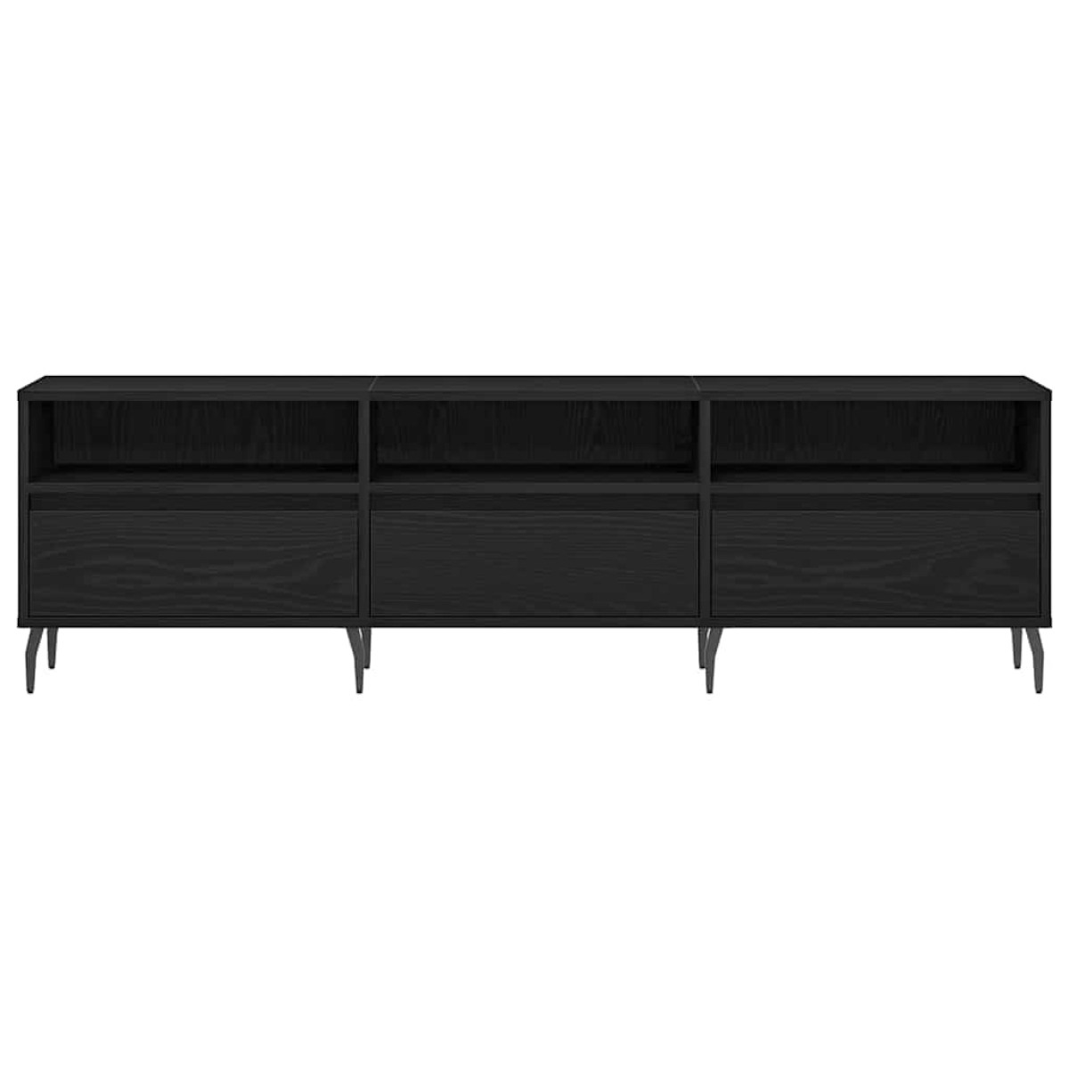 vidaXL Ντουλάπι TV 150 x 30 x 44,5 εκ. Μαύρη Οξυά Επεξεργασμένο Ξύλο