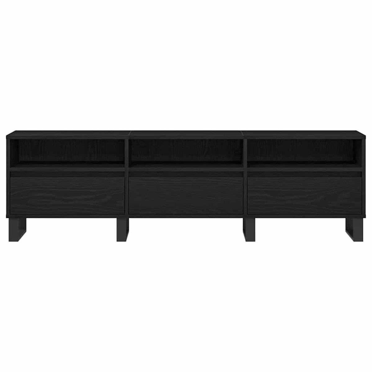 vidaXL Ντουλάπι TV 150 x 30 x 44,5 εκ. Μαύρη Οξυά Επεξεργασμένο Ξύλο
