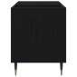 vidaXL Ντουλάπι δίσκων βινυλίου Μαύρη Οξυά 85 x 38 x 48 εκ