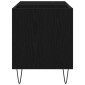 vidaXL Ντουλάπι δίσκων βινυλίου Μαύρη Οξυά 85 x 38 x 48 εκ