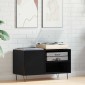 vidaXL Ντουλάπι δίσκων βινυλίου Μαύρη Οξυά 85 x 38 x 48 εκ