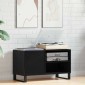 vidaXL Ντουλάπι δίσκων βινυλίου Μαύρη Οξυά 85 x 38 x 48 εκ