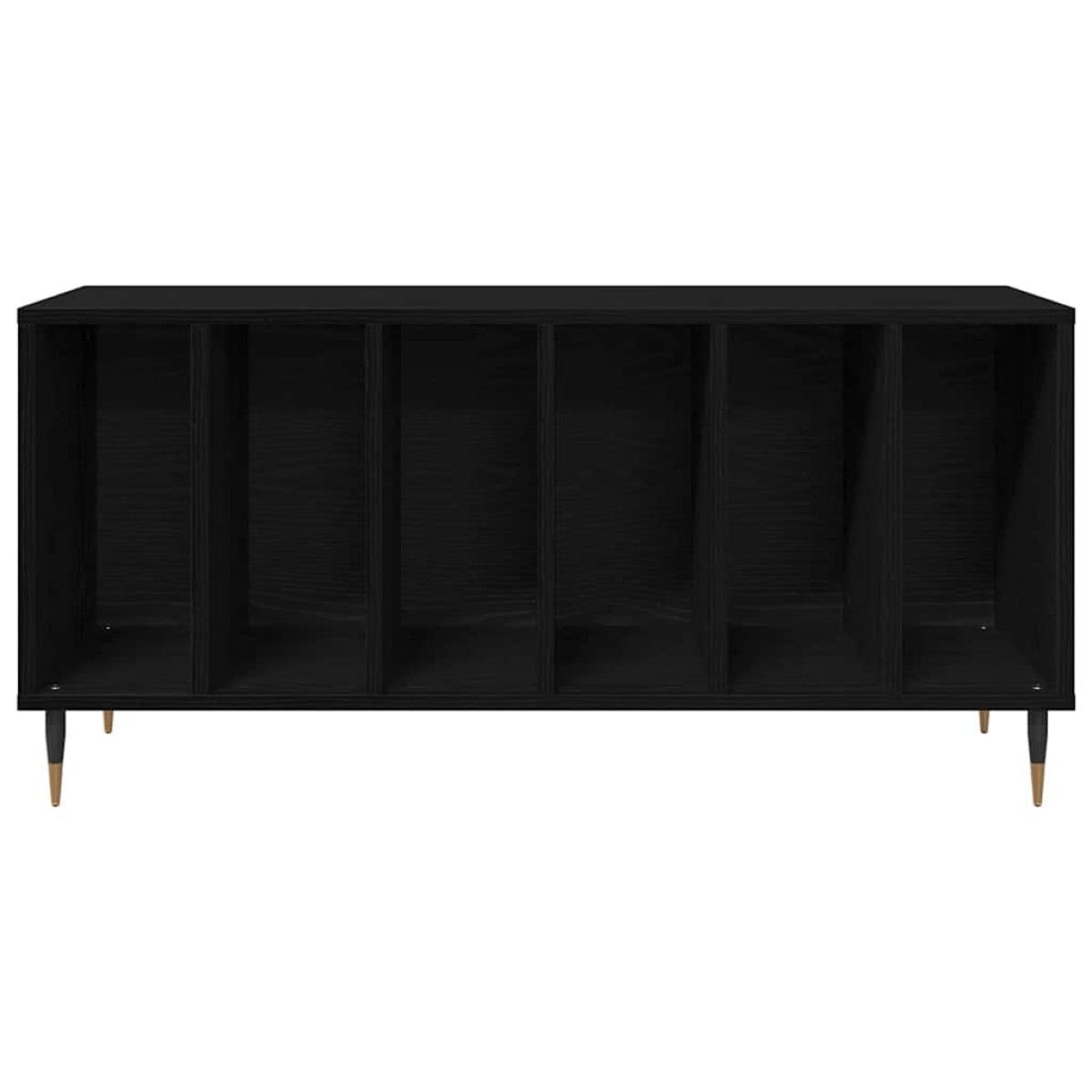 vidaXL Ντουλάπι δίσκων βινυλίου Μαύρη Οξυά 100 x 38 x 48 εκ.