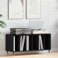 vidaXL Ντουλάπι δίσκων βινυλίου Μαύρη Οξυά 100 x 38 x 48 εκ.