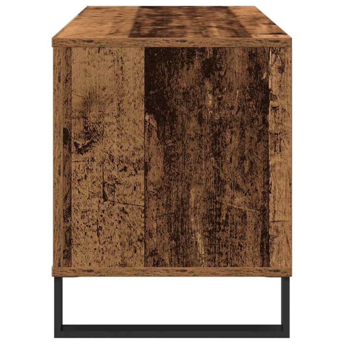 vidaXL Ντουλάπι δίσκων βινυλίου Παλαιό ξύλο 100 x 38 x 48 εκ.