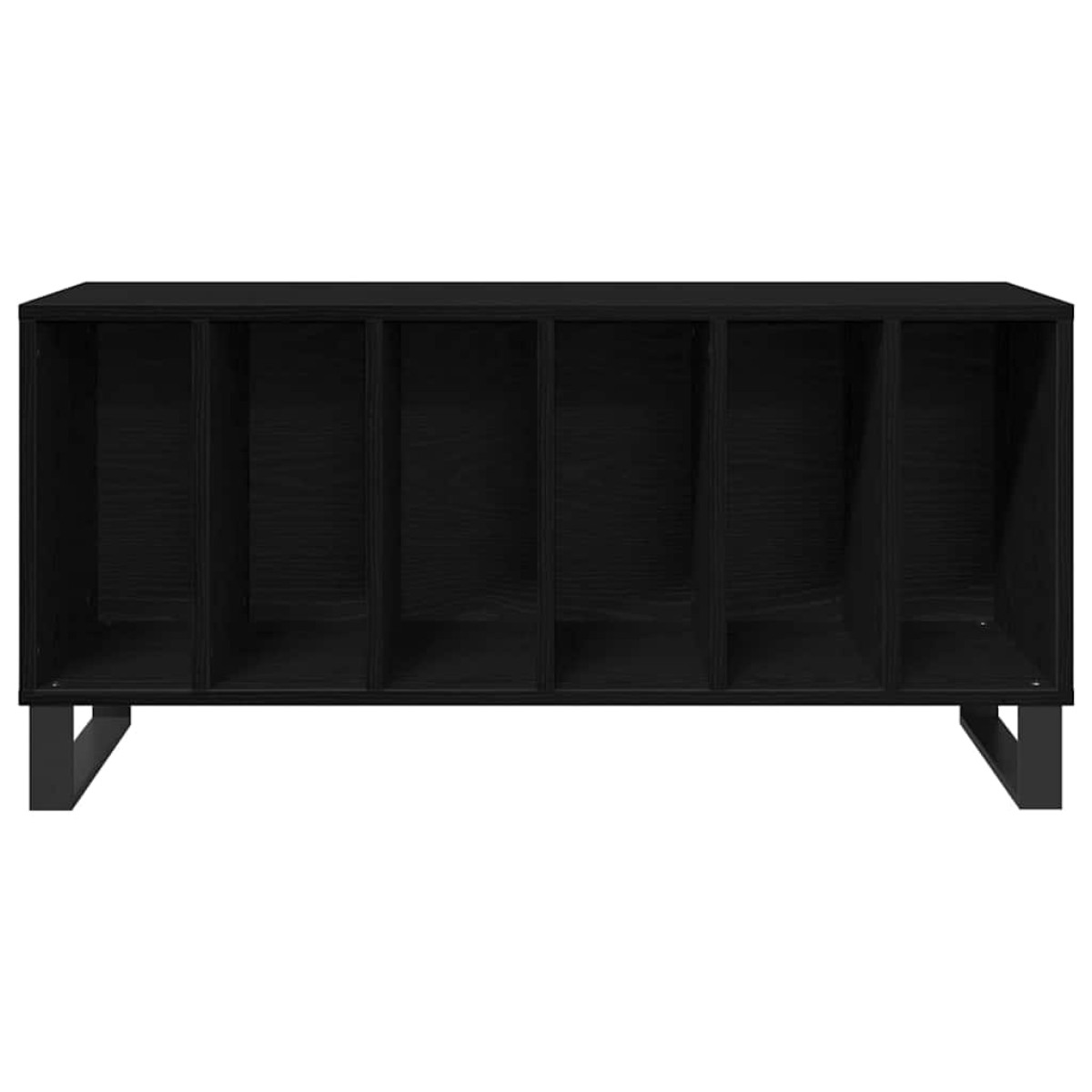 vidaXL Ντουλάπι δίσκων βινυλίου Μαύρη Οξυά 100 x 38 x 48 εκ.