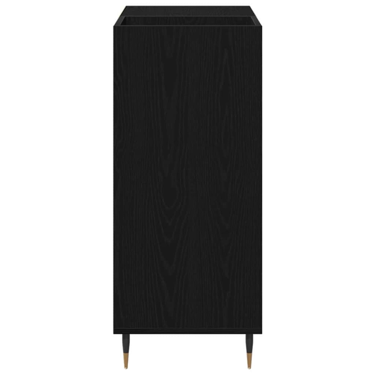 vidaXL Ντουλάπι δίσκων βινυλίου Μαύρη Οξυά 85 x 38 x 89 εκ.