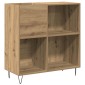 vidaXL Ντουλάπι δίσκων βινυλίου artisan δρυς 85 x 38 x 89 εκ.