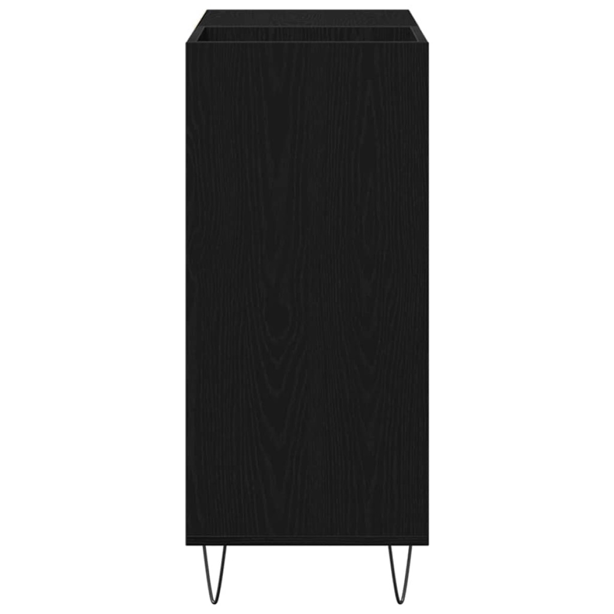 vidaXL Ντουλάπι δίσκων βινυλίου Μαύρη Οξυά 85 x 38 x 89 εκ.