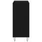 vidaXL Ντουλάπι δίσκων βινυλίου Μαύρη Οξυά 85 x 38 x 89 εκ.