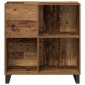 vidaXL Ντουλάπι δίσκων βινυλίου Παλαιό ξύλο 84,5 x 38 x 89 εκ
