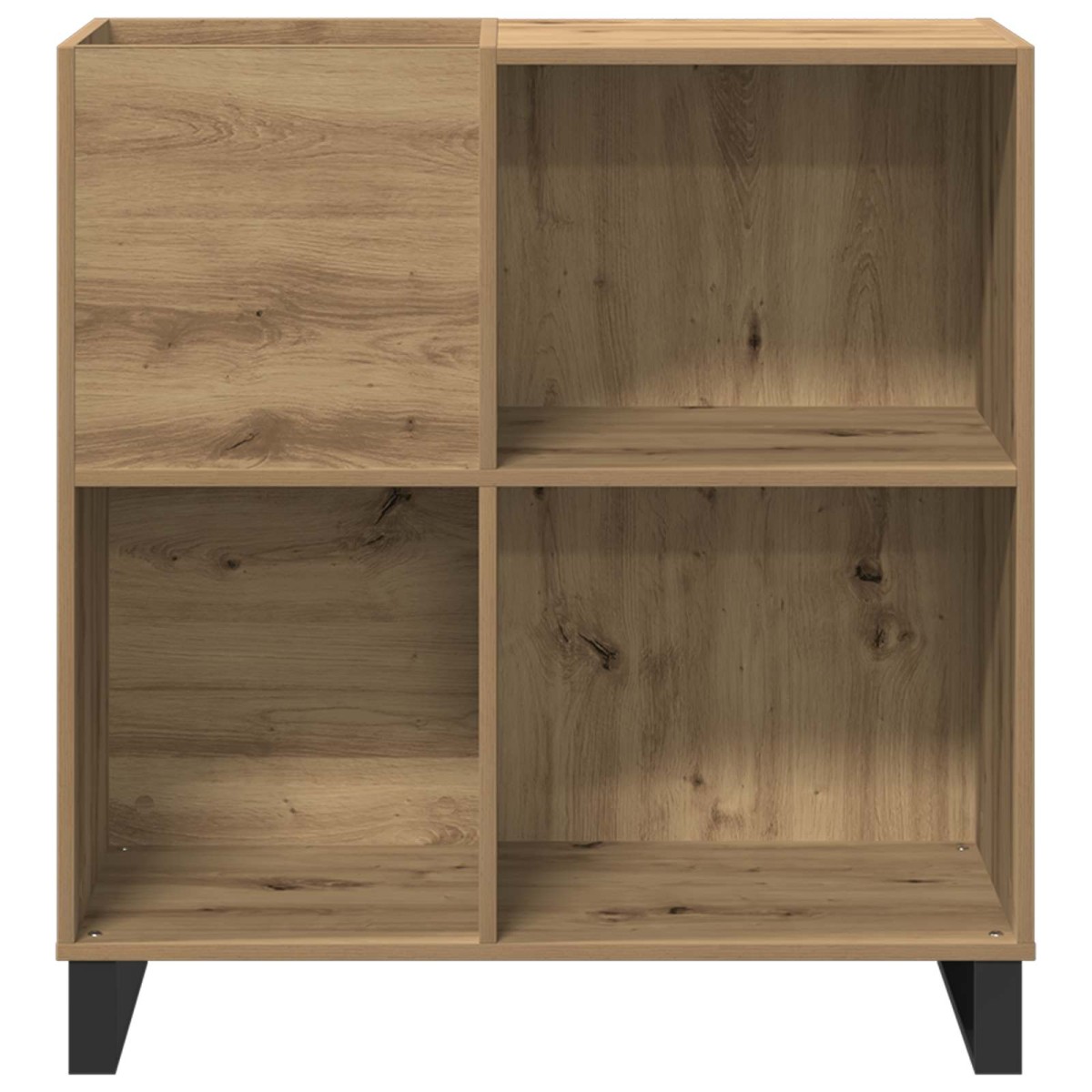 vidaXL Ντουλάπι δίσκων βινυλίου artisan δρυς 84,5 x 38 x 89 εκ