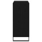 vidaXL Ντουλάπι δίσκων βινυλίου Μαύρη Οξυά 84,5 x 38 x 89 εκ