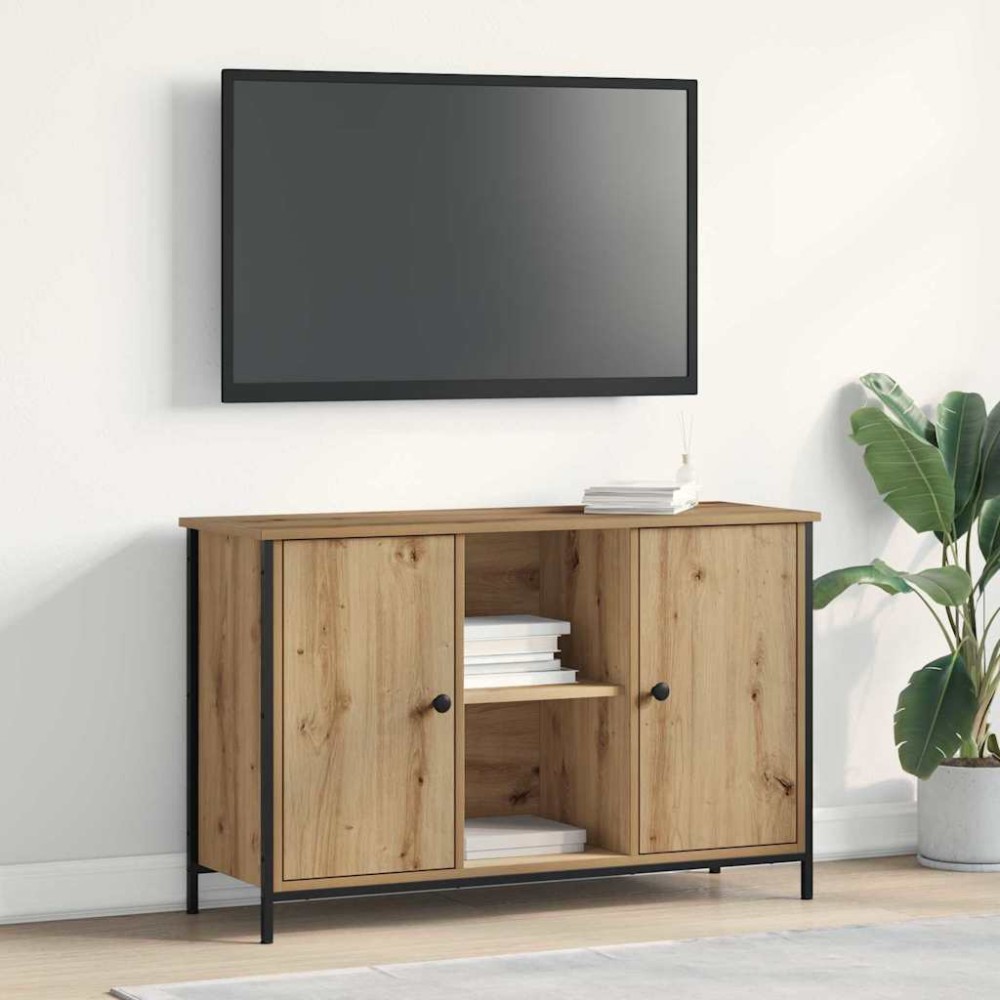vidaXL Σετ επίπλου τηλεόρασης 101 x 35 x 65 εκ Artisan Oak