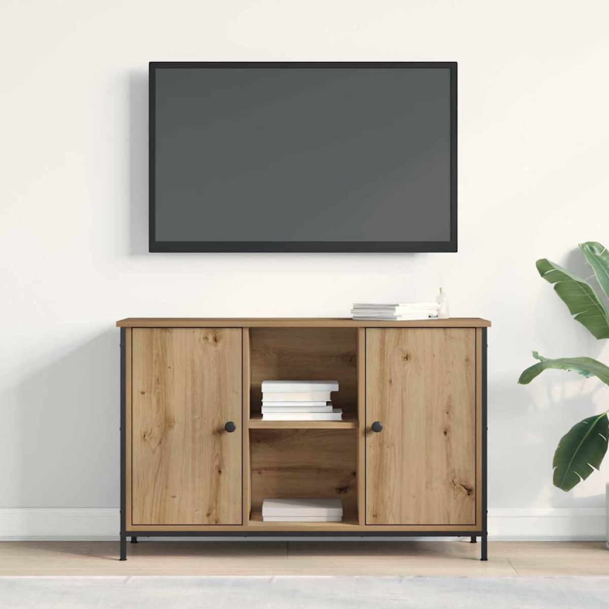 vidaXL Σετ επίπλου τηλεόρασης 101 x 35 x 65 εκ Artisan Oak
