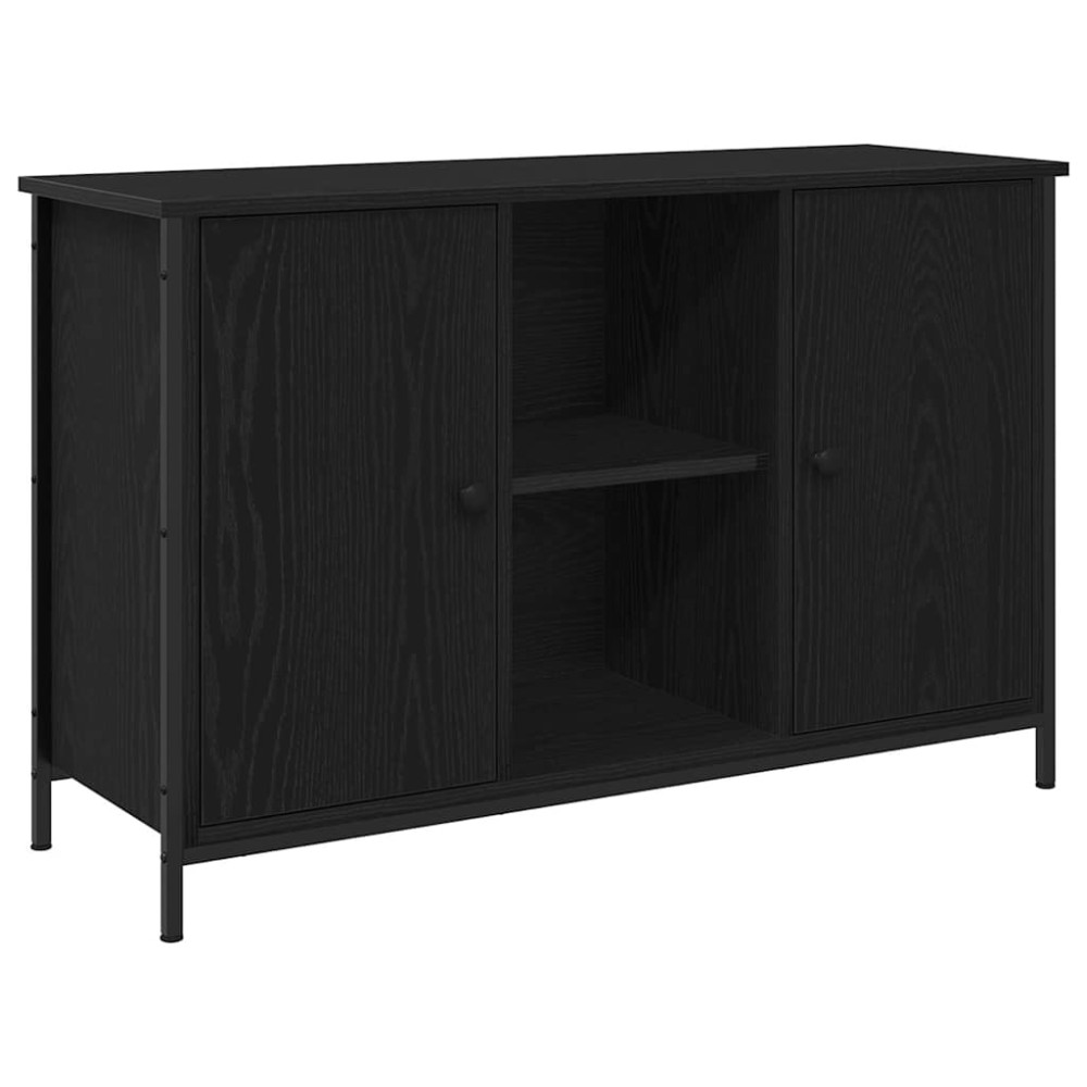 vidaXL Σετ επίπλου τηλεόρασης 101 x 35 x 65 εκ Μαύρη Οξυά