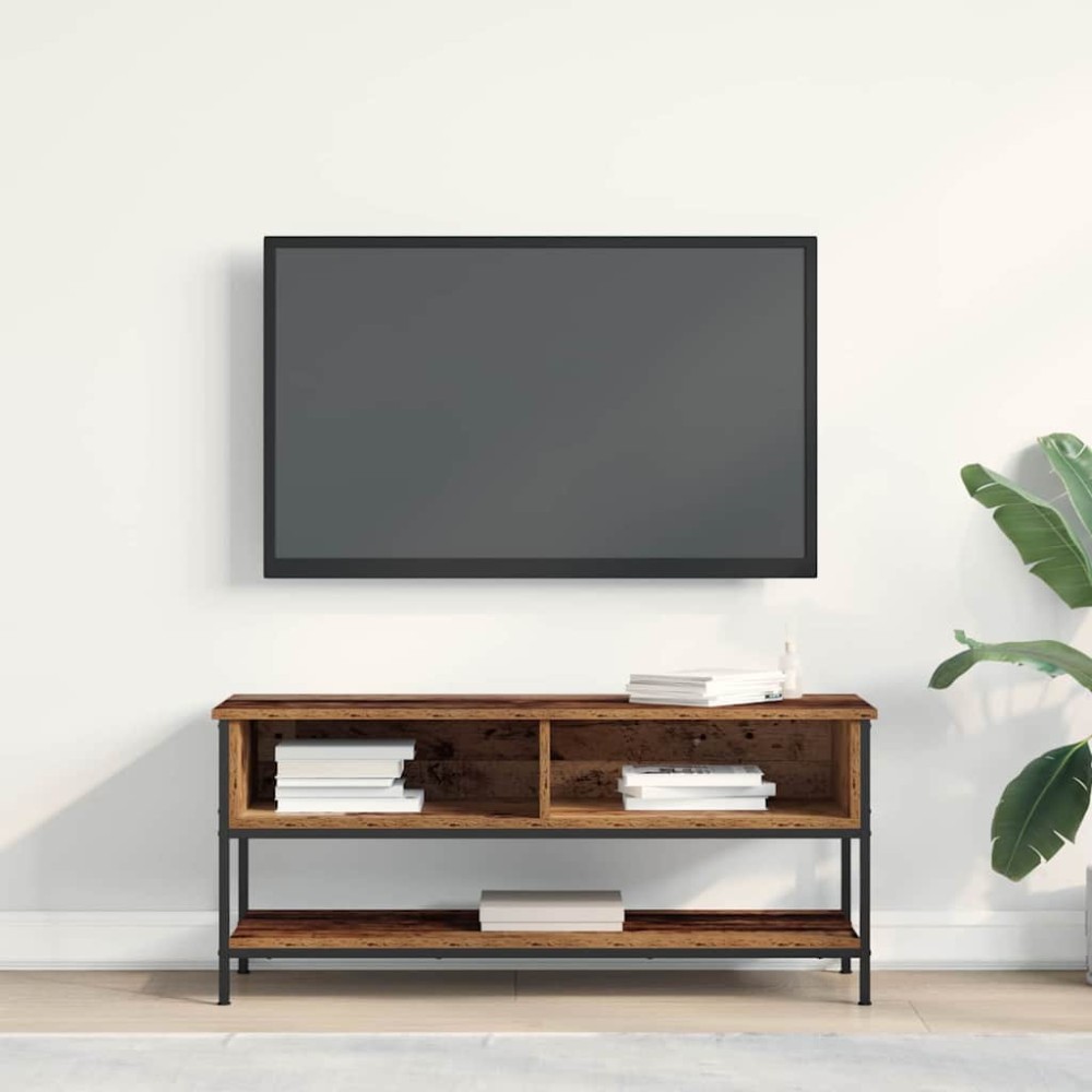 vidaXL Σετ επίπλου τηλεόρασης 100 x 35 x 45 εκ. Παλιό Ξύλο