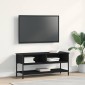 vidaXL Σετ επίπλου τηλεόρασης 100 x 35 x 45 εκ. Μαύρη Οξυά