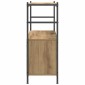 vidaXL Ράφι Βιβλίων 80 x 30 x 78,5 εκ Επεξεργασμένο Ξύλο Artisan Oak