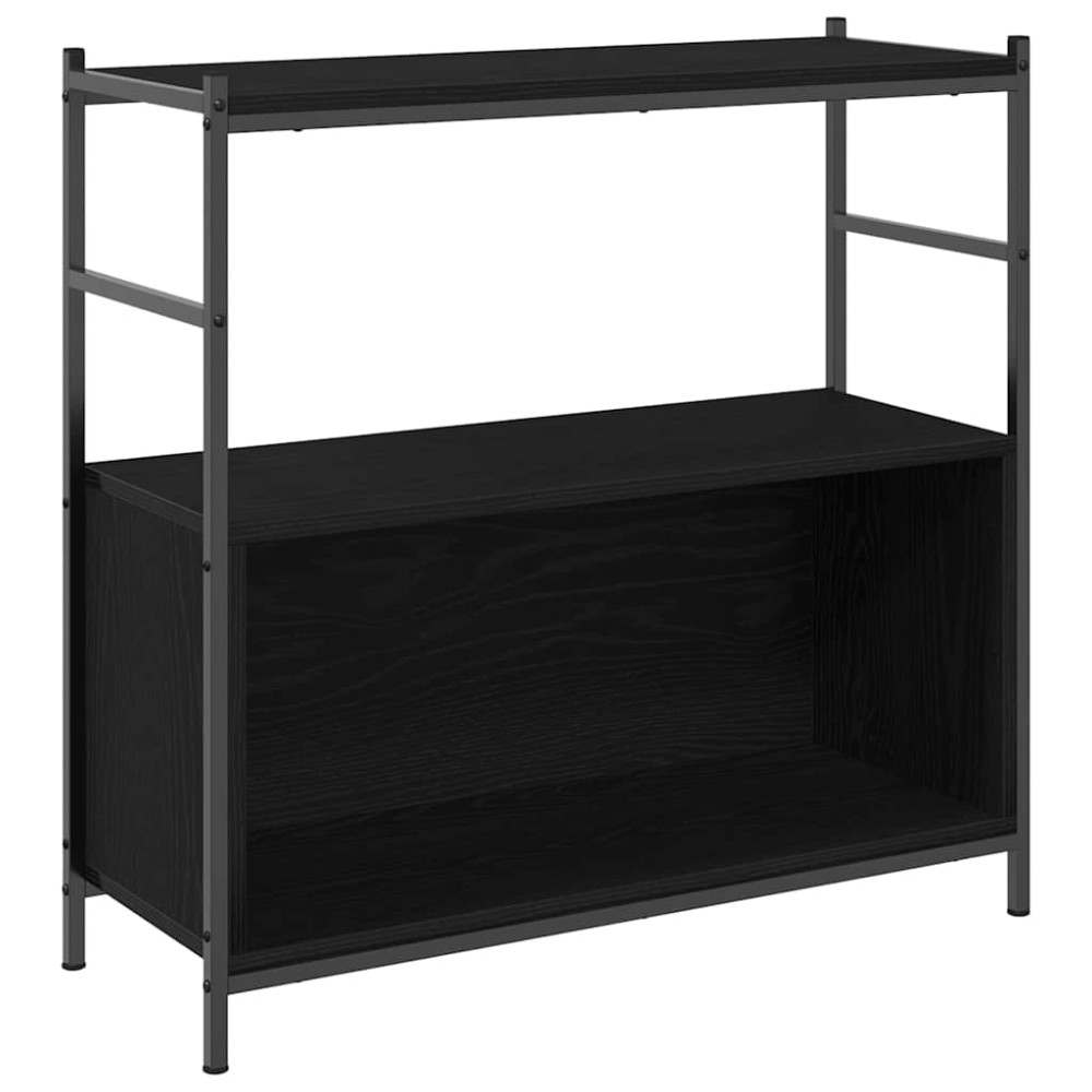 vidaXL Ράφι Βιβλίων 80 x 30 x 78,5 εκ Επεξεργασμένο Ξύλο Μαύρη Οξυά